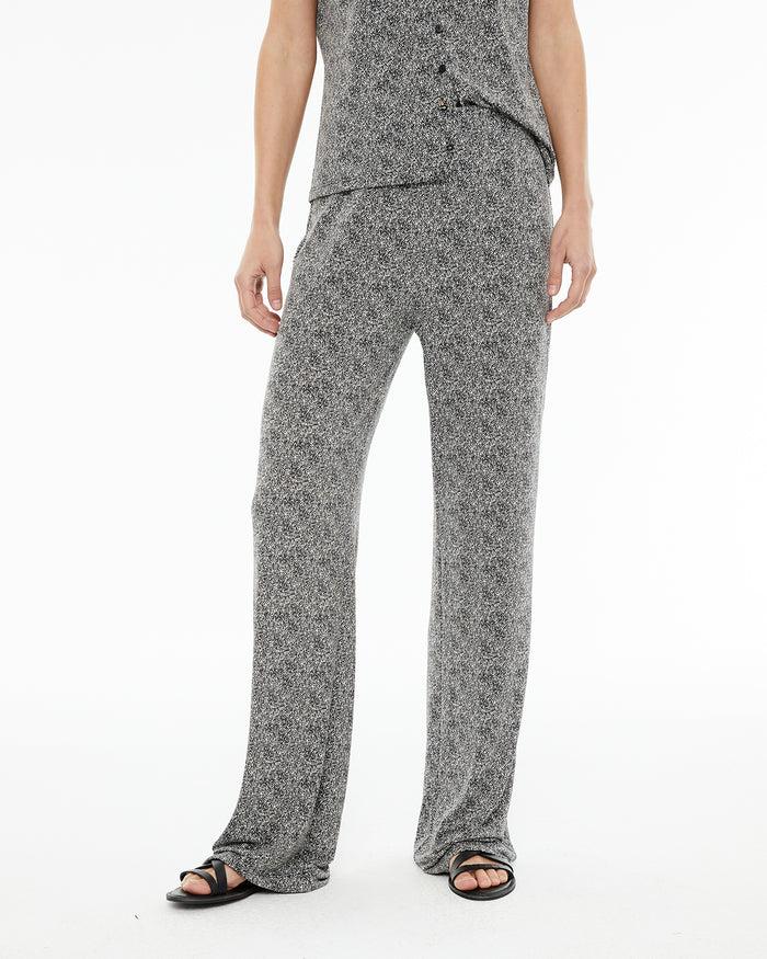 System Action Pantalón Confort Estampado Bicolor