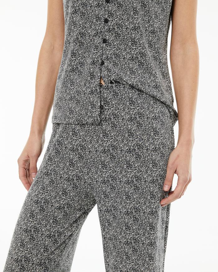 System Action Pantalón Confort Estampado Bicolor