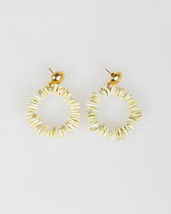 system action Pendientes de aro de piedras