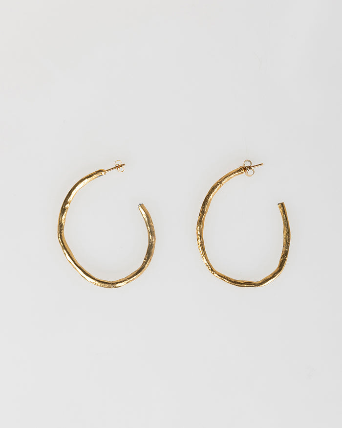 system action Pendientes de aro ovalado