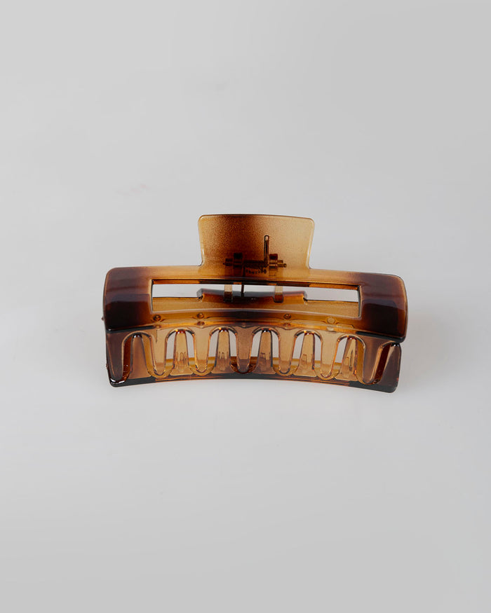 System Action Pinza Pelo Rectangular Marrón