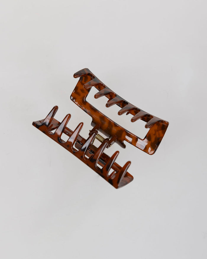 System Action Pinza Print Leopardo Marrón Oscuro