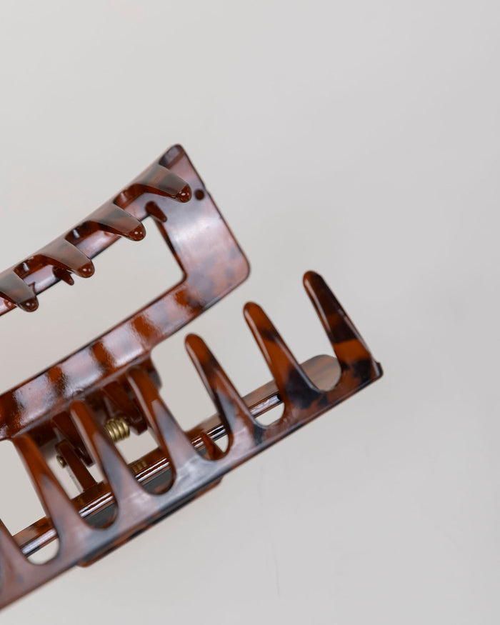 System Action Pinza Print Leopardo Marrón Oscuro