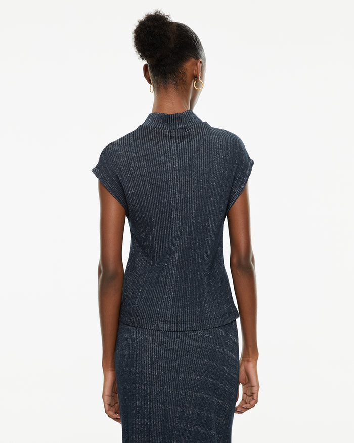 System Action Top Canalé Sin Mangas Cuello Perkins