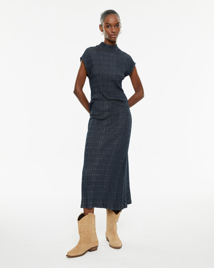 System Action Top Canalé Sin Mangas Cuello Perkins