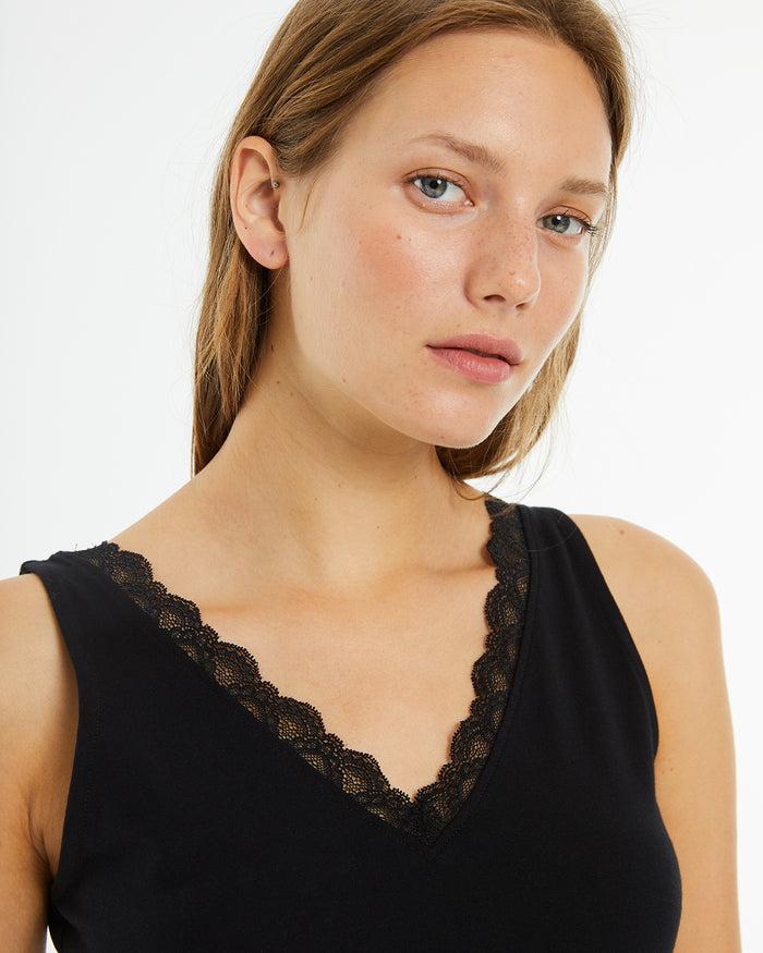 System Action Top Lencero Detalle Fruncido Hombros