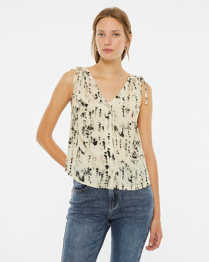 system action Top print manchas y cierre botones