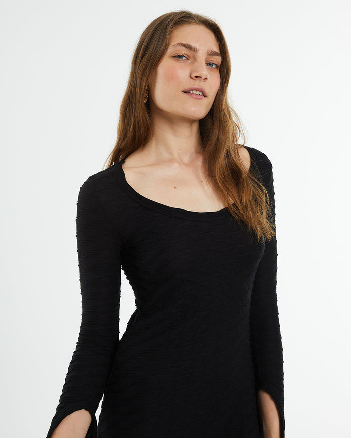 System Action Vestido Midi Con Cut Out En Espalda