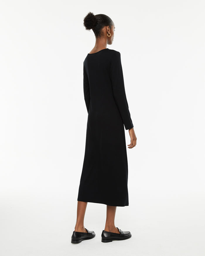 System Action Vestido Ajustado Midi Detalle Cut Out Escote