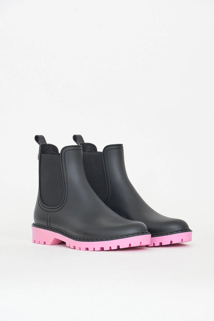 Tantä Rainwear Druppel Black MoonliteMauve