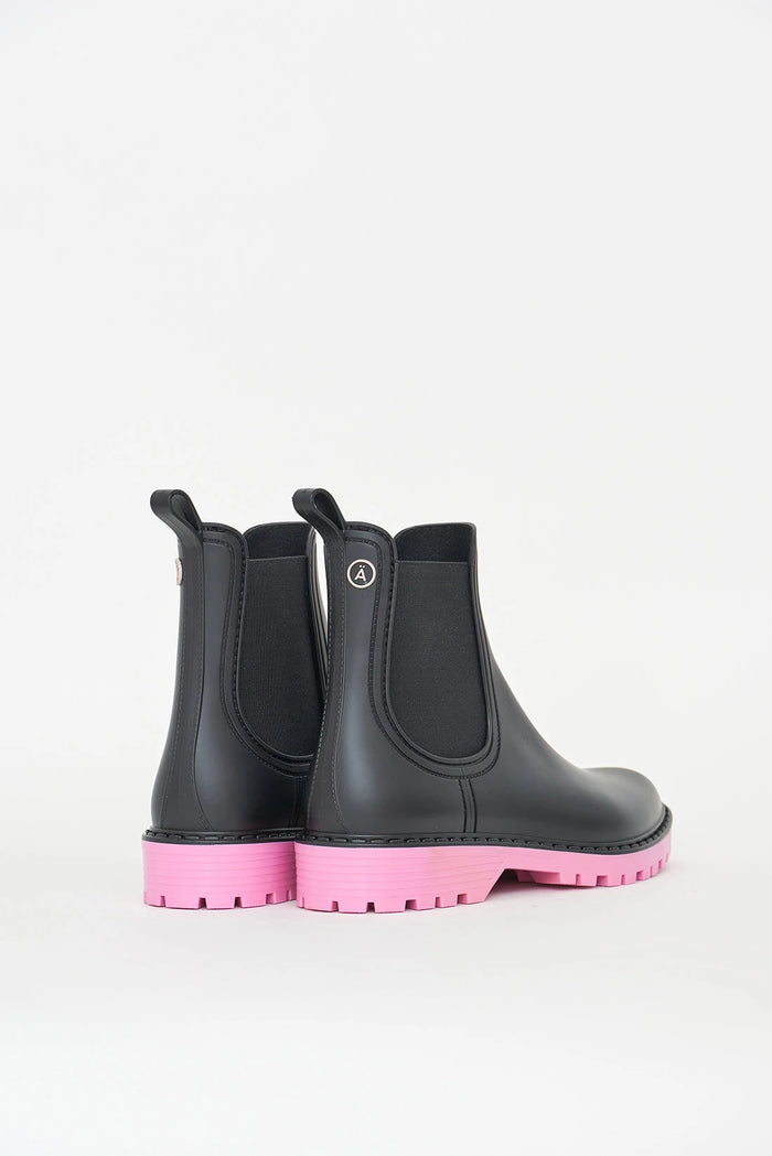 Tantä Rainwear Druppel Black MoonliteMauve