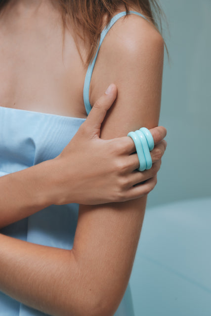 Teresa Helbig ANILLO PORCELANA INDIVIDUAL LIGHT BLUE