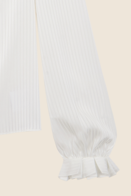 Teresa Helbig Camisa Gasa Con Cuello Plisado