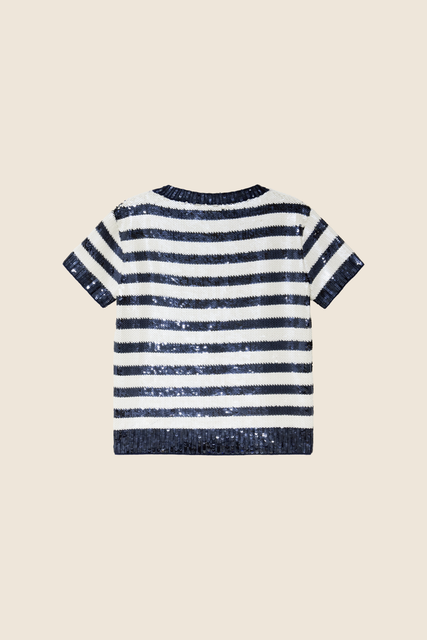 Teresa Helbig Camiseta Lentejuelas Bordadas