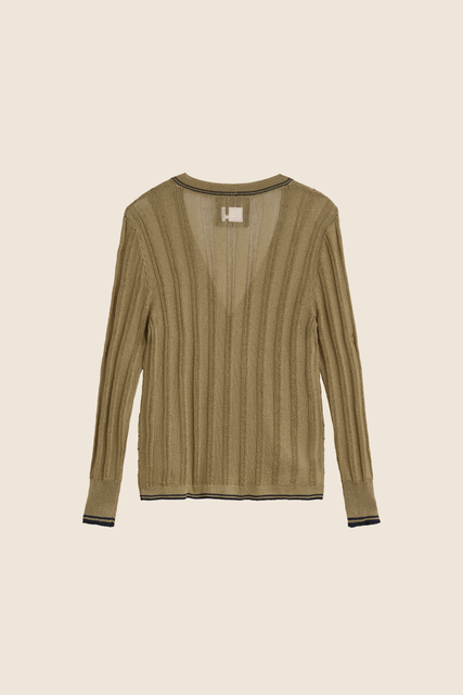 Teresa Helbig Cárdigan Punto Metálico