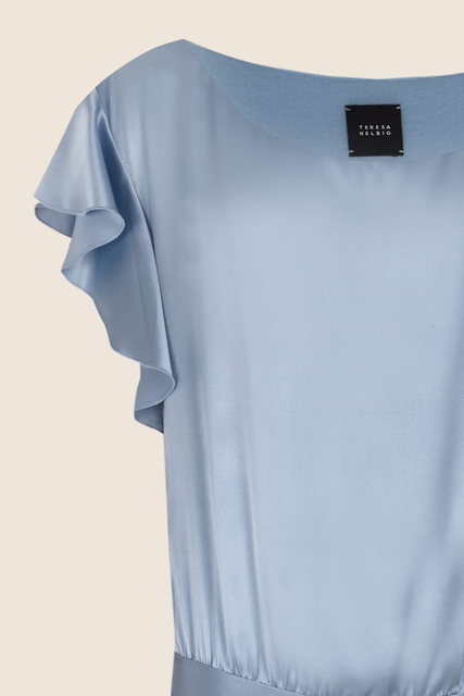 Teresa Helbig VESTIDO SEDA AÑOS VEINTE AZUL