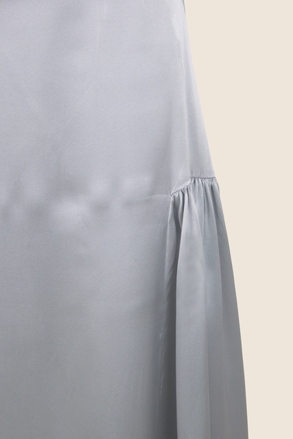 Teresa Helbig VESTIDO SEDA HALTER AZUL