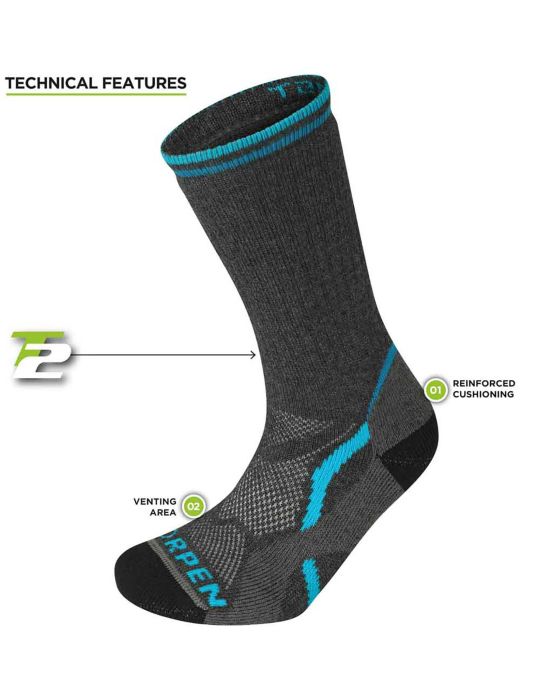 Ternua CALCETÍN T2 MIDWEIGHT HIKER ECO WOMAN