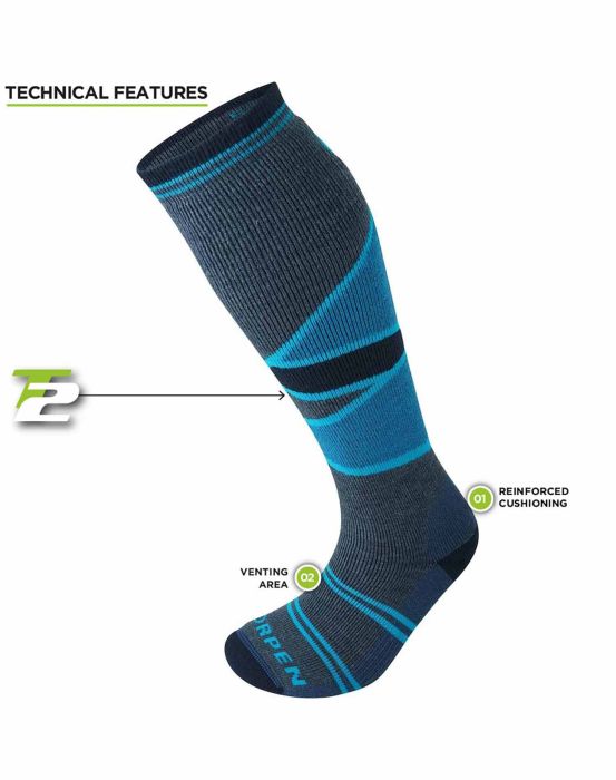 Ternua CALCETÍN T2 SKI MID ECO WOMAN