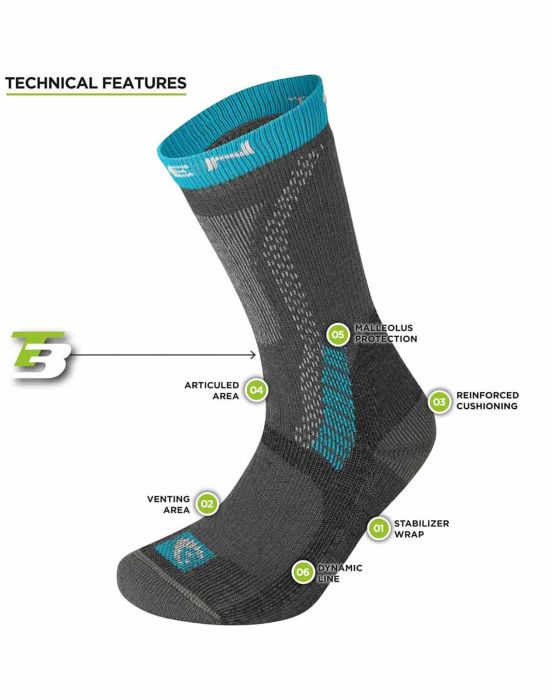 Ternua CALCETÍN T3 HEAVY TREKKER ECO WOMAN