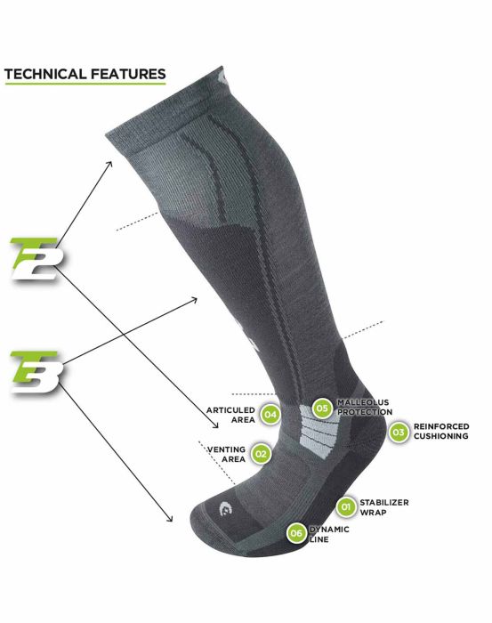 Ternua CALCETÍN T3 SKI LIGHT ECO WOMAN