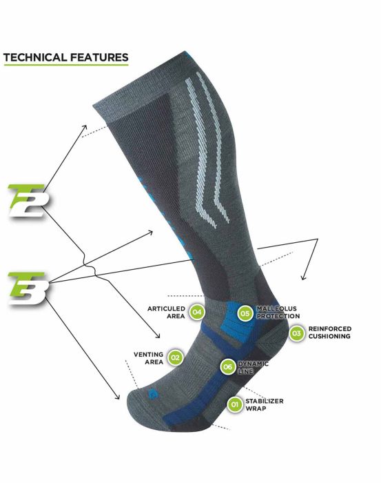 Ternua CALCETÍN T3 SKI MOUNTAINEERING ECO UNISEX