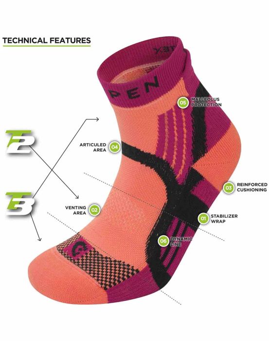 Ternua CALCETÍN T3 TRAIL RUNNING PADDED ECO WOMAN