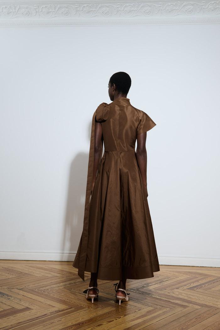 The 2nd Skin Co. Vestido Asimétrico Con Lazada