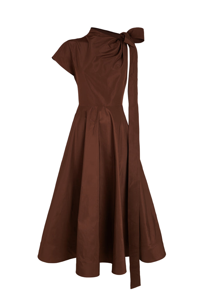 The 2nd Skin Co. Vestido Asimétrico Con Lazada