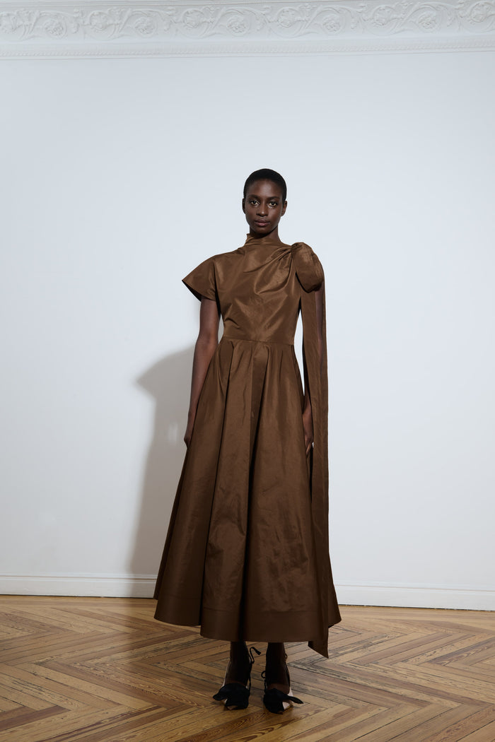 the 2nd skin co. Vestido asimétrico con lazada