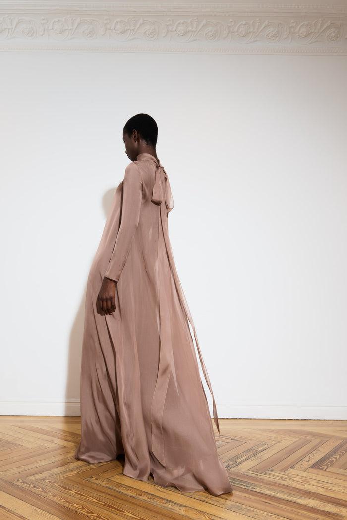 The 2nd Skin Co. Vestido Largo De Muselina De Seda