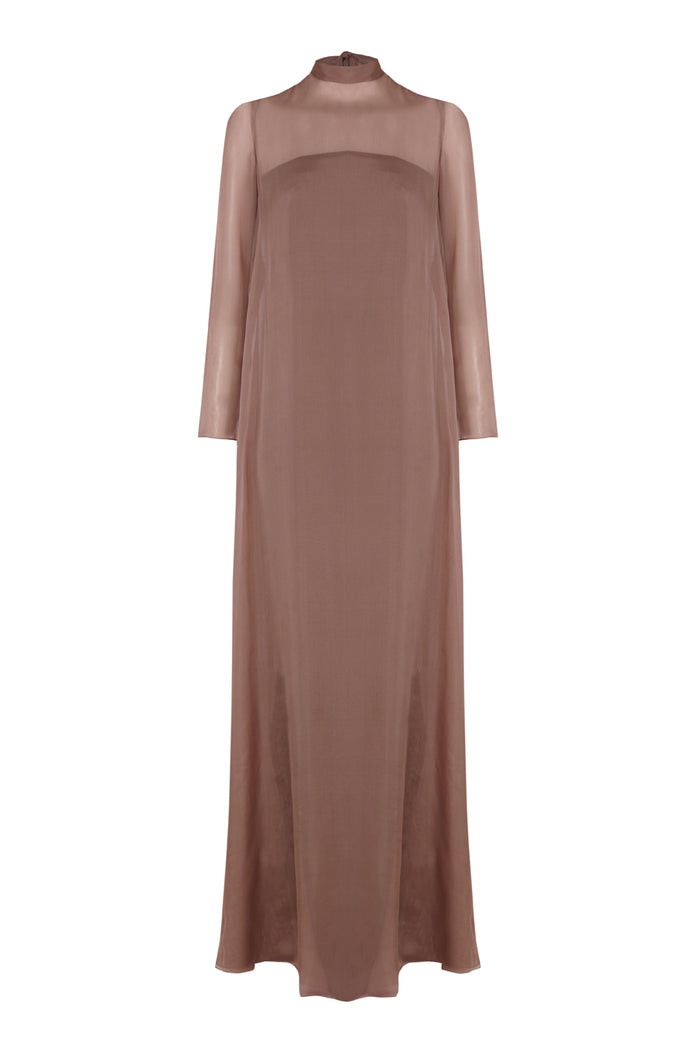 The 2nd Skin Co. Vestido Largo De Muselina De Seda