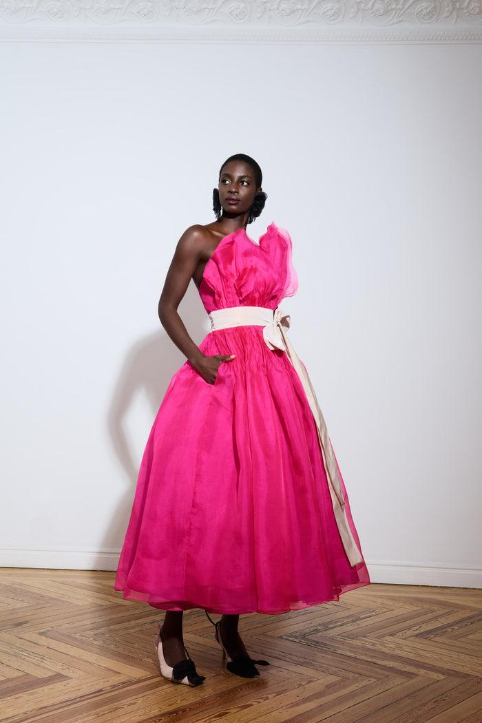 The 2nd Skin Co. Vestido Midi Con Volante