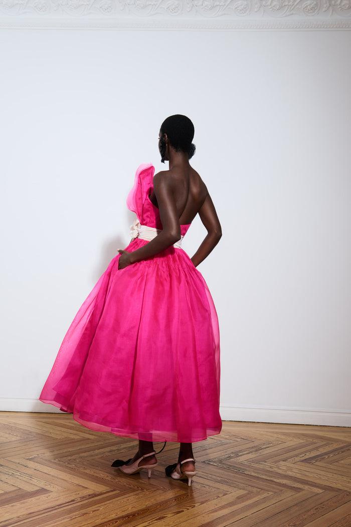 The 2nd Skin Co. Vestido Midi Con Volante