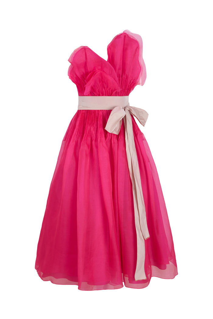 The 2nd Skin Co. Vestido Midi Con Volante