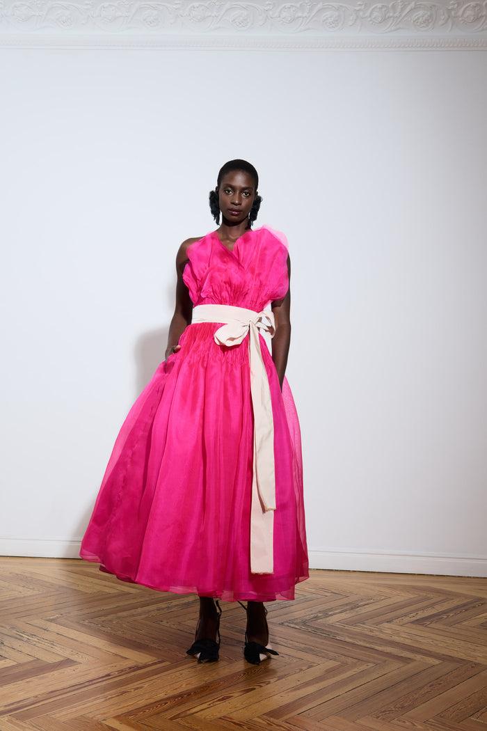 the 2nd skin co. Vestido midi con volante