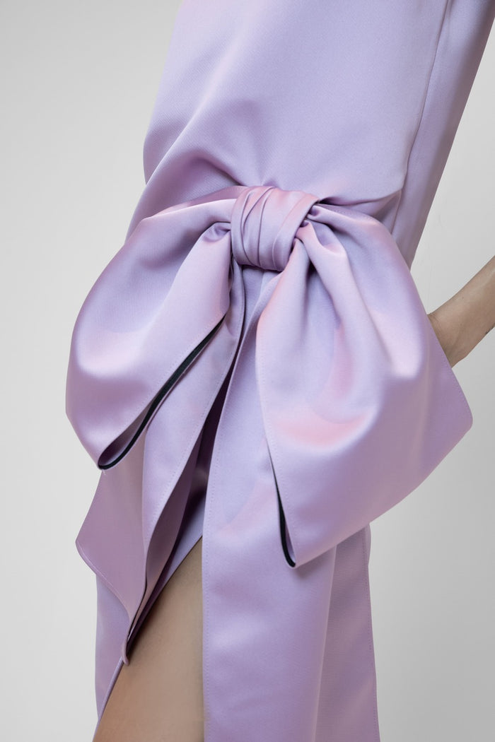 The 2nd Skin Co. Vestido Midi Sin Mangas Con Lazo