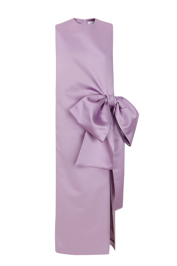 the 2nd skin co. Vestido midi sin mangas con lazo