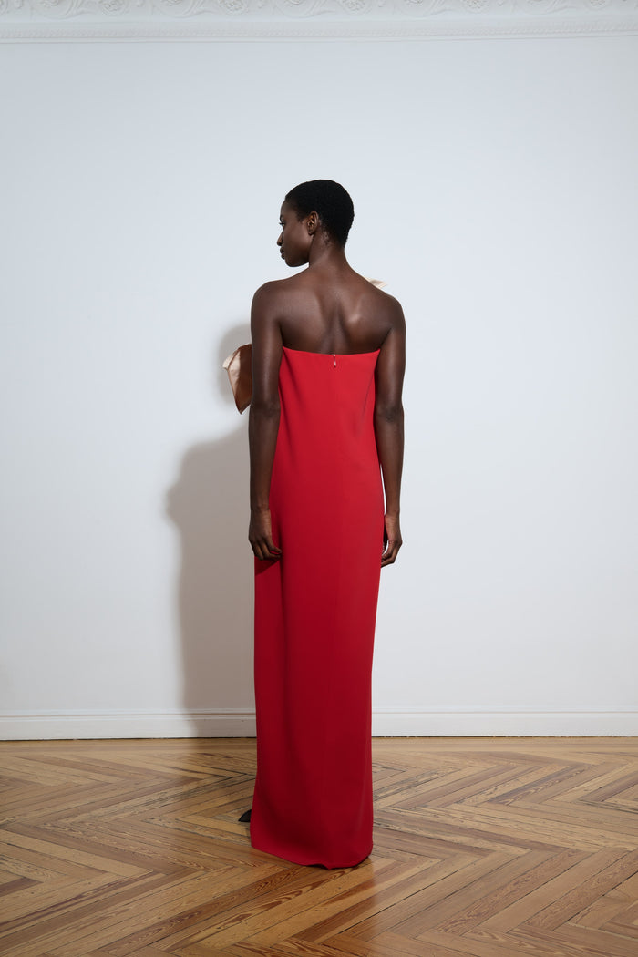 The 2nd Skin Co. Top Efecto Vestido Con Maxi Lazo En La Parte Superior