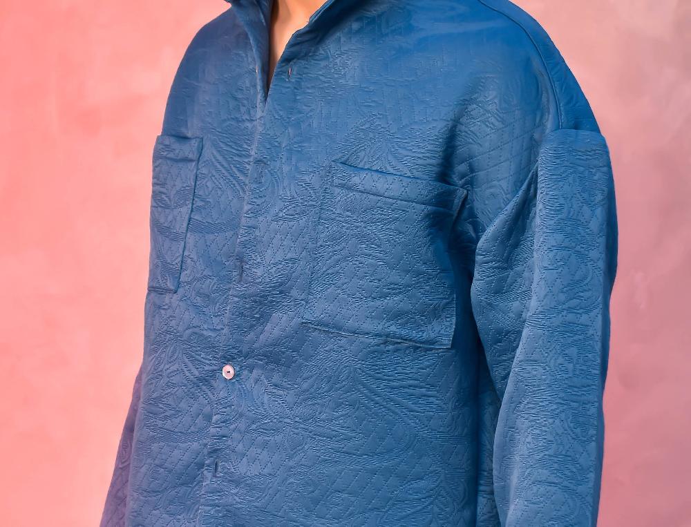 The New Black Layer Verde olivo costuras en alto-relieve