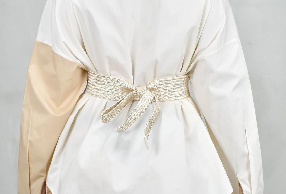 The New Black ML COLOR BLOCKING BEIGE + NUDE OVERSIZED FIT