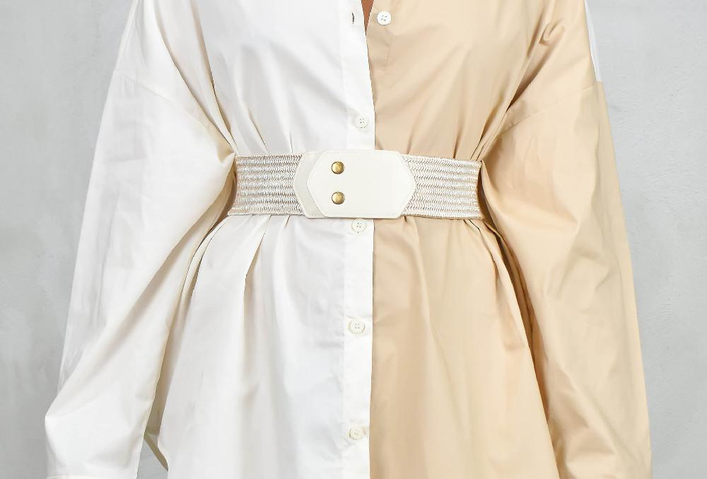 The New Black ML COLOR BLOCKING BEIGE + NUDE OVERSIZED FIT