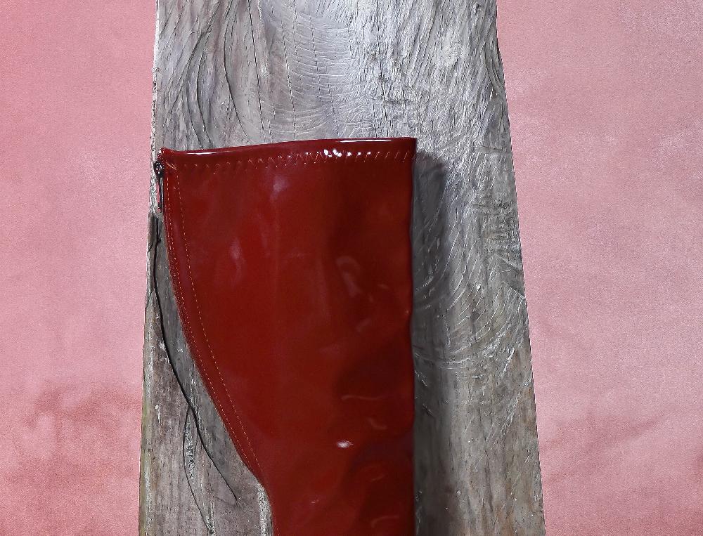 The New Black botas ilusion cuero charol marron