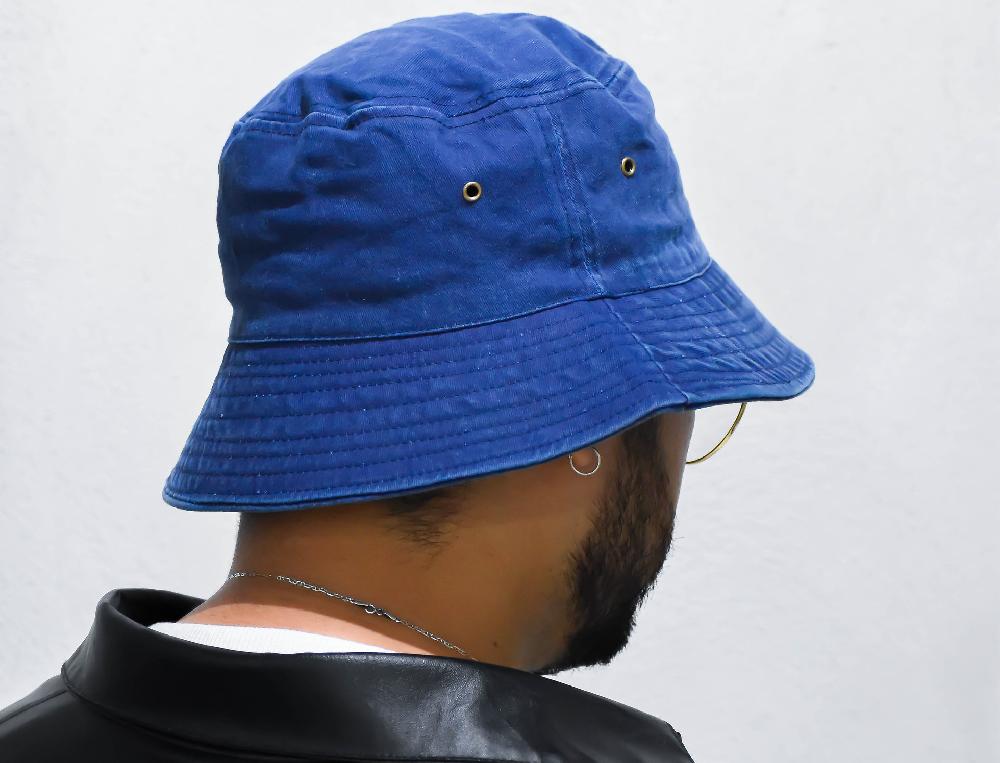 The New Black Bucket Hat Blue Denim