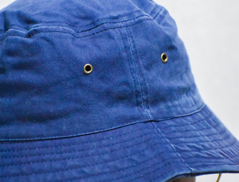 The New Black bucket hat blue denim