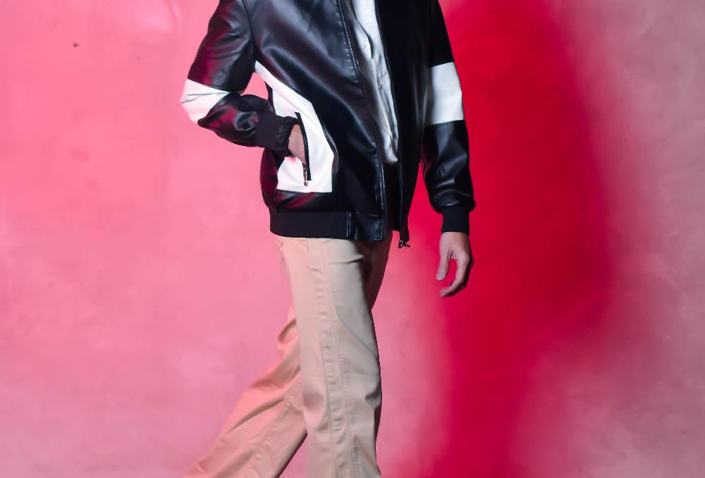 The New Black CHAQUETA DE CUERO B&N