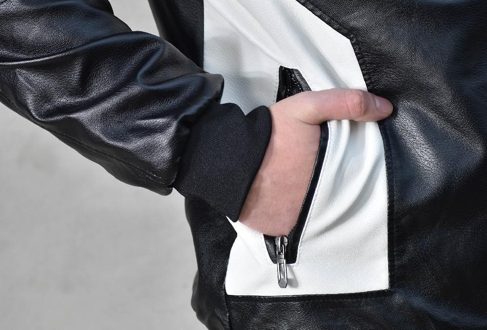 The New Black CHAQUETA DE CUERO B&N