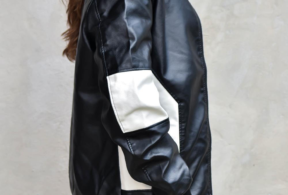 The New Black CHAQUETA DE CUERO B&N