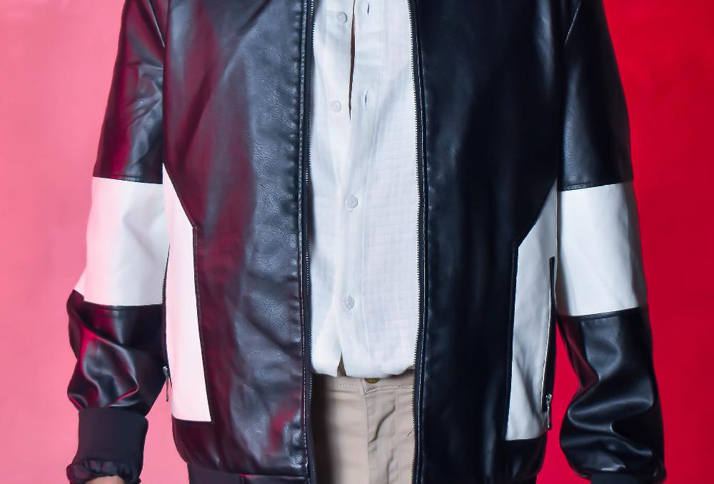 The New Black CHAQUETA DE CUERO B&N