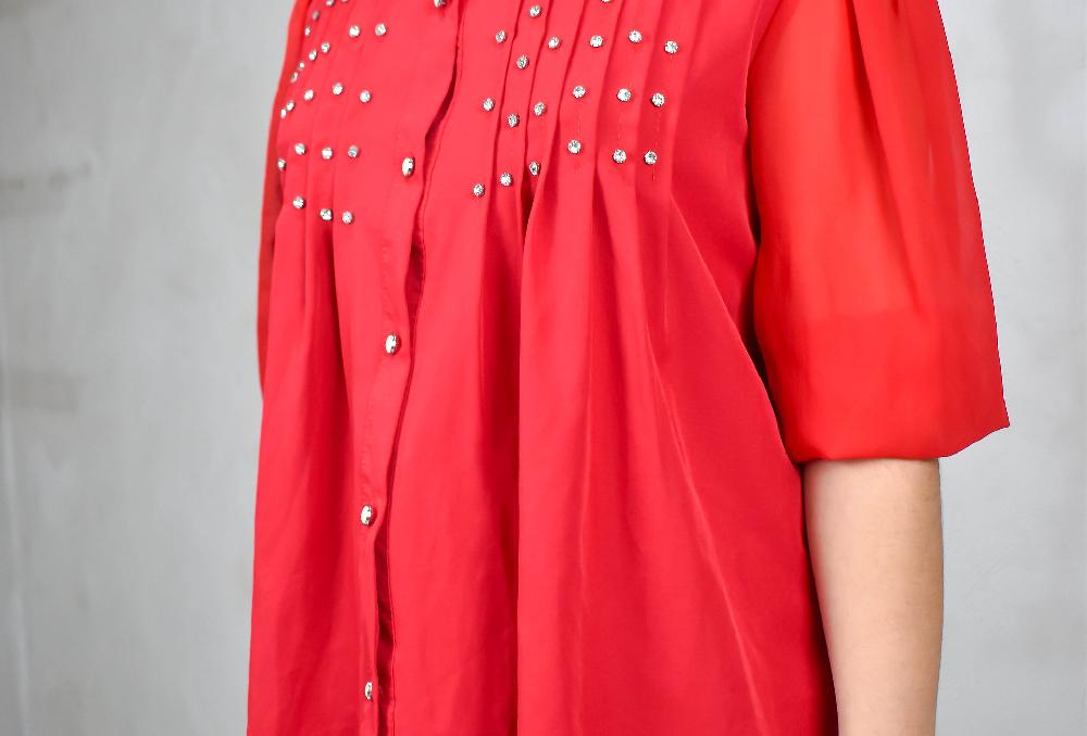 The New Black MC ROJA CON CRISTALES SUPERIORES